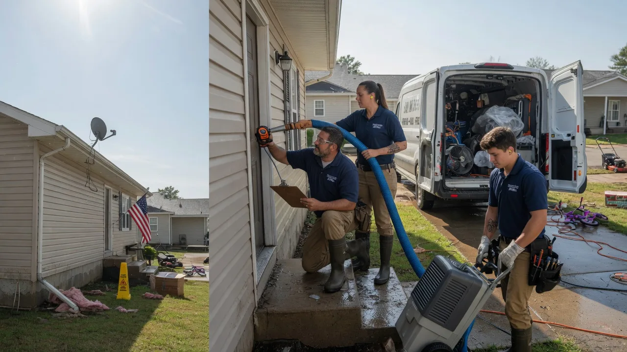Ceiling Water Damage Restoration in Earlsboro, OK near me